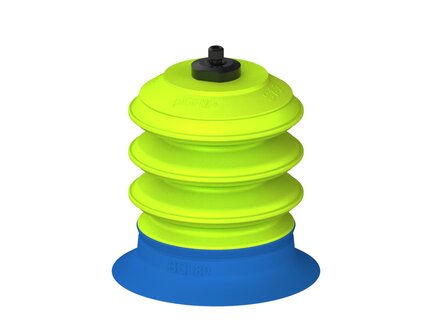 Przysawka piGRIP, warga do worków z pierśc. wzmac.Ø80 mm, Silikon 50°, 3 mieszki, podstawa typ 1, M6 zew., (G.BGI80S50.B3.S1.MM6M.00) (9952533) - Piab