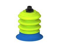 Przysawka piGRIP, warga do worków z pierśc. wzmac.Ø80 mm, Silikon 50°, 3 mieszki, podstawa typ 1, G1/4" zew., piSAVE 05/60 (G.BGI80S50.B3.S1.G14M.15) (9932194) - Piab