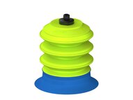 Przysawka piGRIP, warga do worków z pierśc. wzmac.Ø80 mm, Silikon 50°, 3 mieszki, podstawa typ 1, gwint M8x1 zew., (G.BGI80S50.B3.S1.MMF8M.00) (9931024) - Piab