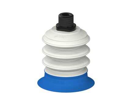 Przysawka piGRIP, warga do worków z pierśc. wzmac.Ø80 mm, Silikon 50°, 3 mieszki, podstawa typ 1, NPT 1/2" zew.,, FDA (G.BGI80S50.B3.S1.NT12M.00.FDA) (9923282) - Piab
