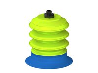 Przysawka piGRIP, warga do worków z pierśc. wzmac.Ø80 mm, Silikon 50°, 3 mieszki, podstawa typ 1, G1/8" zew., (G.BGI80S50.B3.S1.G18M.00) (9926751) - Piab