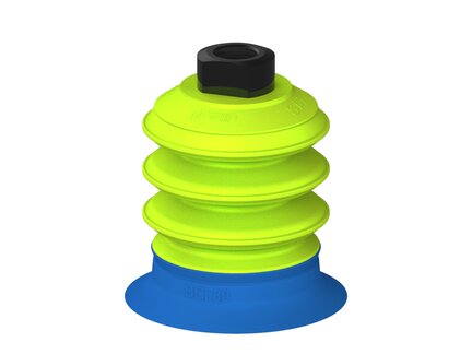 Przysawka piGRIP, warga do worków z pierśc. wzmac.Ø80 mm, Silikon 50°, 3 mieszki, podstawa typ 1, G3/8" wew., (G.BGI80S50.B3.S1.G38F.00) (9919125) - Piab