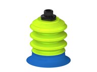 Przysawka piGRIP, warga do worków z pierśc. wzmac.Ø80 mm, Silikon 50°, 3 mieszki, podstawa typ 1, G3/8" zew., (G.BGI80S50.B3.S1.G38M.00) (9914067) - Piab