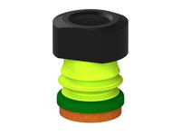 Przysawka piGRIP, warga piankowa, Ø25 mm, pianka NR (mocna), 1 mieszek, podstawa typ 1, NPT 3/8" wew., (G.FLI25F.B1.S1.NT38F.00) (9927386) - Piab