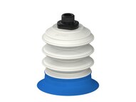 Przysawka piGRIP, warga do worków z pierśc. wzmac.Ø80 mm, Silikon 50°, 3 mieszki, podstawa typ 1, G3/8" zew.,, FDA (G.BGI80S50.B3.S1.G38M.00.FDA) (9915164) - Piab