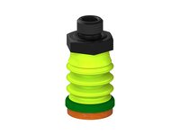 Przysawka piGRIP, warga piankowa, Ø25 mm, pianka NR (mocna), 3 mieszki, podstawa typ 1, G1/4" zew., piSAVE, dławik 1,0 mm (G.FLI25F.B3.S1.G14M.04) (9949443) - Piab
