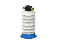 Przysawka piGRIP, warga do worków z pierśc. wzmac.Ø80 mm, Silikon 50°, 6 mieszków, (3+3), podstawa typ 1, filtr siatkowy, FDA (G.BGI80S50.B6.S1.CLX.01.FDA) (9955617) - Piab