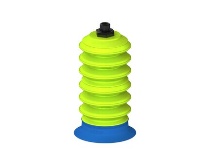 Przysawka piGRIP, warga do worków z pierśc. wzmac.Ø80 mm, Silikon 50°, 6 mieszków (3+3), podstawa typ 1, G1/4" zew., (G.BGI80S50.B6.S1.G14M.00) (9931252) - Piab