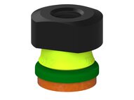 Przysawka piGRIP, warga piankowa, Ø25 mm, pianka NR (mocna), bez mieszków, podstawa typ 1, NPT 1/4" wew., (G.FLI25F.F.S1.NT14F.00) (9950734) - Piab