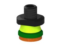 Przysawka piGRIP, warga piankowa, Ø25 mm, pianka NR (mocna), bez mieszków, podstawa typ 1, NPT 1/4" zew., (G.FLI25F.F.S1.NT14M.00) (9974158) - Piab