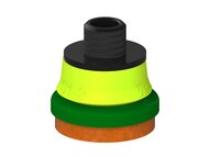 Przysawka piGRIP, warga piankowa, Ø25 mm, pianka NR (mocna), bez mieszków, podstawa typ 1, gwint niski NPT 1/8" zew., (G.FLI25F.F.S1.NTL18M.00) (9975346) - Piab