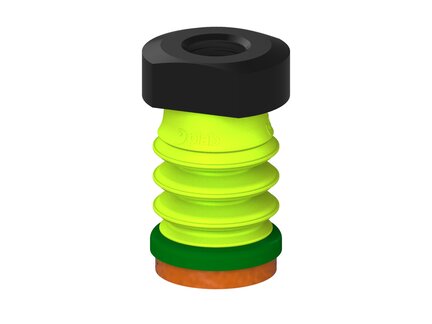 Przysawka piGRIP, warga piankowa, Ø25 mm, pianka NR (mocna), 3 mieszki, podstawa typ 1, NPSF 1/4" wew., (G.FLI25F.B3.S1.NS14F.00) (9950938) - Piab