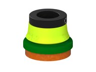 Przysawka piGRIP, warga piankowa, Ø25 mm, pianka NR (mocna), bez mieszków, podstawa typ 1, (G.FLI25F.F.S1.PD11X.00) (9954595) - Piab