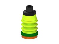 Przysawka piGRIP, warga piankowa, Ø25 mm, pianka NR (mocna), 3 mieszki, podstawa typ 1, NPT 1/8" zew., (G.FLI25F.B3.S1.NT18M.00) (9910257) - Piab