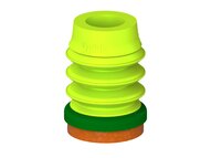 Przysawka piGRIP, warga piankowa, Ø25 mm, pianka NR (mocna), 3 mieszki, podstawa typ 1 (G.FLI25F.B3.S1.XXX.00) (9905729) - Piab