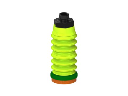Przysawka piGRIP, warga piankowa, Ø25 mm, pianka NR (mocna), 6 mieszków (3+3), podstawa typ 1, G1/8" zew., dysk filtracyjny (G.FLI25F.B6.S1.G18M.02) (9942230) - Piab