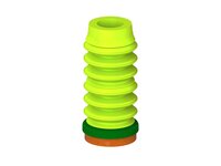 Przysawka piGRIP, warga piankowa, Ø25 mm, pianka NR (mocna), 6 mieszków (3+3), podstawa typ 1 (G.FLI25F.B6.S1.XXX.00) (9905742) - Piab