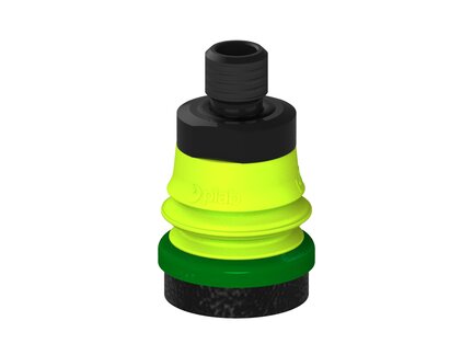 Przysawka piGRIP, warga piankowa, Ø25 mm, pianka EPDM (miękka), 1 mieszek, podstawa typ 1, gwint M10 zew., filtr siatkowy (G.FLI25S.B1.S1.MM10M.01) (9963154) - Piab