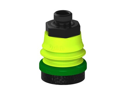 Przysawka piGRIP, warga piankowa, Ø25 mm, pianka EPDM (miękka), 1 mieszek, podstawa typ 1, G1/8" zew., piSAVE 03/60 (G.FLI25S.B1.S1.G18M.13) (9975808) - Piab