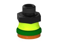 Przysawka piGRIP, warga piankowa, Ø25 mm, pianka NR (mocna), bez mieszków, podstawa typ 1, G1/4" zew., piSAVE 05/60 (G.FLI25F.F.S1.G14M.15) (9948769) - Piab
