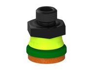 Przysawka piGRIP, warga piankowa, Ø25 mm, pianka NR (mocna), bez mieszków, podstawa typ 1, G1/4" zew., (G.FLI25F.F.S1.G14M.00) (9911634) - Piab