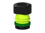 Przysawka piGRIP, warga piankowa, Ø25 mm, pianka EPDM (miękka), 1 mieszek, podstawa typ 1, G3/8" wew., (G.FLI25S.B1.S1.G38F.00) (9903709) - Piab