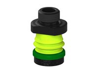 Przysawka piGRIP, warga piankowa, Ø25 mm, pianka EPDM (miękka), 1 mieszek, podstawa typ 1, G3/8" zew., filtr siatkowy (G.FLI25S.B1.S1.G38M.01) (9907427) - Piab