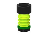 Przysawka piGRIP, warga piankowa, Ø25 mm, pianka EPDM (miękka), 3 mieszki, podstawa typ 1, G1/2" wew., filtr siatkowy (G.FLI25S.B3.S1.G12F.01) (9955188) - Piab