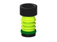 Przysawka piGRIP, warga piankowa, Ø25 mm, pianka EPDM (miękka), 3 mieszki, podstawa typ 1, G1/2" wew., (G.FLI25S.B3.S1.G12F.00) (9926352) - Piab