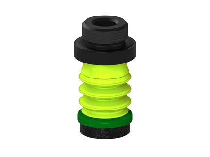 Przysawka piGRIP, warga piankowa, Ø25 mm, pianka EPDM (miękka), 3 mieszki, podstawa typ 1, G1/2" zew., (G.FLI25S.B3.S1.G12M.00) (9945867) - Piab