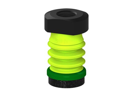 Przysawka piGRIP, warga piankowa, Ø25 mm, pianka EPDM (miękka), 3 mieszki, podstawa typ 1, G1/4" wew., (G.FLI25S.B3.S1.G14F.00) (9918469) - Piab