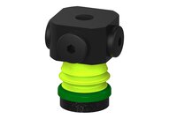 Przysawka piGRIP, warga piankowa, Ø25 mm, pianka EPDM (miękka), 1 mieszek, podstawa typ 1, NPSF 5x1/8" wew., filtr siatkowy (G.FLI25S.B1.S1.NS518F.01) (9951976) - Piab