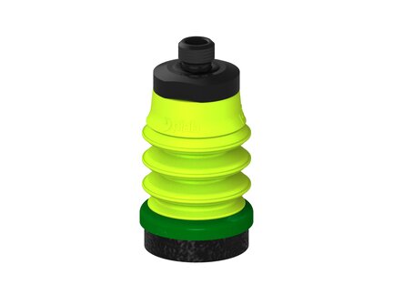 Przysawka piGRIP, warga piankowa, Ø25 mm, pianka EPDM (miękka), 3 mieszki, podstawa typ 1, gwint M8x1 zew., (G.FLI25S.B3.S1.MMF8M.00) (9910726) - Piab