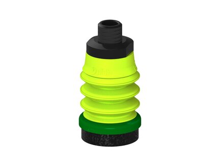 Przysawka piGRIP, warga piankowa, Ø25 mm, pianka EPDM (miękka), 3 mieszki, podstawa typ 1, NPT 1/8" zew., (G.FLI25S.B3.S1.NT18M.00) (9912653) - Piab