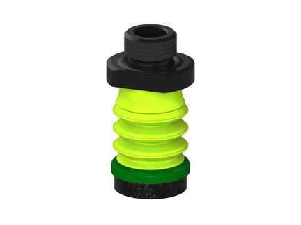 Przysawka piGRIP, warga piankowa, Ø25 mm, pianka EPDM (miękka), 3 mieszki, podstawa typ 1, G3/8" zew., (G.FLI25S.B3.S1.G38M.19) (9966498) - Piab