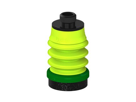 Przysawka piGRIP, warga piankowa, Ø25 mm, pianka EPDM (miękka), 3 mieszki, podstawa typ 1, gwint niski G 1/8" zew., (G.FLI25S.B3.S1.GL18M.20) (9963969) - Piab