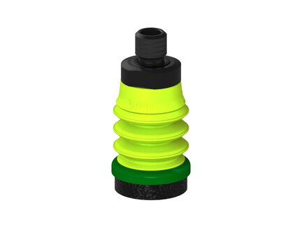 Przysawka piGRIP, warga piankowa, Ø25 mm, pianka EPDM (miękka), 3 mieszki, podstawa typ 1, gwint M10 zew., (G.FLI25S.B3.S1.MM10M.00) (9920574) - Piab
