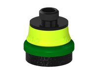 Przysawka piGRIP, warga piankowa, Ø25 mm, pianka EPDM (miękka), bez mieszków, podstawa typ 1, gwint niski G 1/8" zew., (G.FLI25S.F.S1.GL18M.00) (9914855) - Piab
