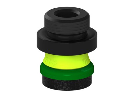 Przysawka piGRIP, warga piankowa, Ø25 mm, pianka EPDM (miękka), bez mieszków, podstawa typ 1, G1/2" zew., filtr siatkowy (G.FLI25S.F.S1.G12M.01) (9944834) - Piab