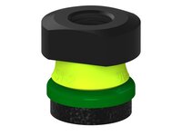 Przysawka piGRIP, warga piankowa, Ø25 mm, pianka EPDM (miękka), bez mieszków, podstawa typ 1, G1/4" wew., piSAVE, dławik 0,7 mm (G.FLI25S.F.S1.G14F.03) (9961370) - Piab