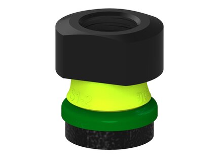 Przysawka piGRIP, warga piankowa, Ø25 mm, pianka EPDM (miękka), bez mieszków, podstawa typ 1, (G.FLI25S.F.S1.MMF16F.00) (9914948) - Piab