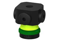 Przysawka piGRIP, warga piankowa, Ø25 mm, pianka EPDM (miękka), bez mieszków, podstawa typ 1, NPSF 5x1/8" wew., (G.FLI25S.F.S1.NS518F.00) (9935622) - Piab