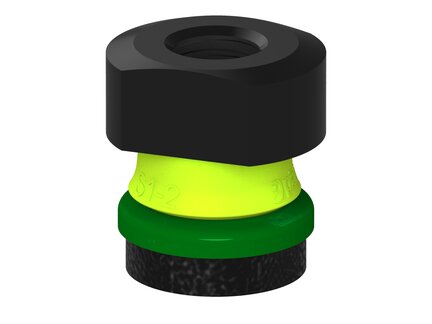 Przysawka piGRIP, warga piankowa, Ø25 mm, pianka EPDM (miękka), bez mieszków, podstawa typ 1, NPT 1/4" wew., (G.FLI25S.F.S1.NT14F.00) (9913501) - Piab