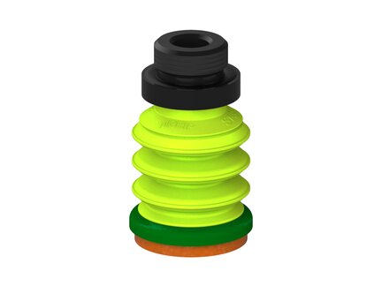 Przysawka piGRIP, warga piankowa, Ø35 mm, pianka NR (mocna), 3 mieszki, podstawa typ 1, G1/2" zew., (G.FLI35F.B3.S1.G12M.00) (9907407) - Piab