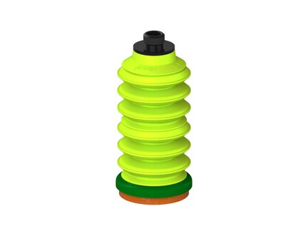 Przysawka piGRIP, warga piankowa, Ø35 mm, pianka NR (mocna), 6 mieszków (3+3), podstawa typ 1, gwint niski G 1/8" zew., filtr siatkowy (G.FLI35F.B6.S1.GL18M.01) (9918147) - Piab