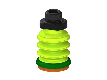 Przysawka piGRIP, warga piankowa, Ø35 mm, pianka NR (mocna), 3 mieszki, podstawa typ 1, G3/8" zew., (G.FLI35F.B3.S1.G38M.00) (9905831) - Piab