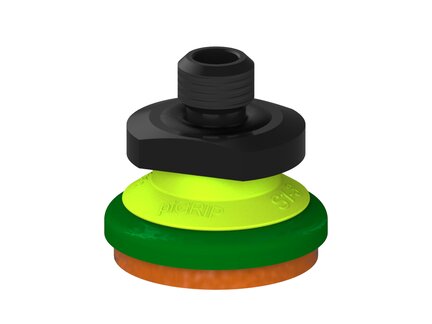 Przysawka piGRIP, warga piankowa, Ø35 mm, pianka NR (mocna), bez mieszków, podstawa typ 1, M12 zew., (G.FLI35F.F.S1.MM12M.00) (9970867) - Piab