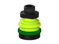 Przysawka piGRIP, warga piankowa, Ø35 mm, pianka EPDM (miękka), 1 mieszek, podstawa typ 1, G3/8" zew., piSAVE, dławik 1,3 mm (G.FLI35S.B1.S1.G38M.05) (9971075) - Piab