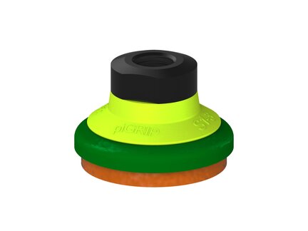 Przysawka piGRIP, warga piankowa, Ø35 mm, pianka NR (mocna), bez mieszków, podstawa typ 1, NPSF 1/8" wew., (G.FLI35F.F.S1.NS18F.00) (9910623) - Piab