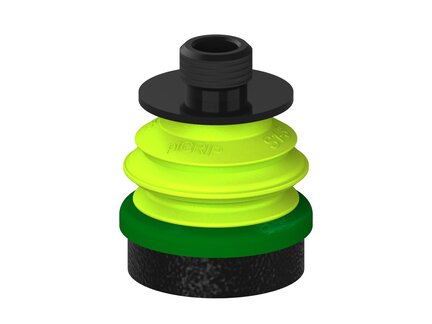 Przysawka piGRIP, warga piankowa, Ø35 mm, pianka EPDM (miękka), 1 mieszek, podstawa typ 1, gwint niski G1/4" zew., (G.FLI35S.B1.S1.GL14M.00) (9905699) - Piab